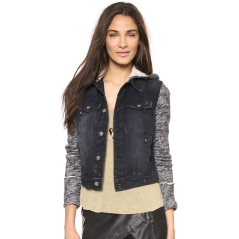 Free People Denim & Knit Jacket
